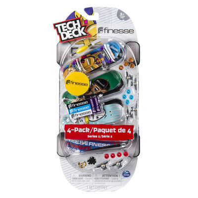 Tech Deck Mini Skateboard-Finesse Series 2-4 Pack