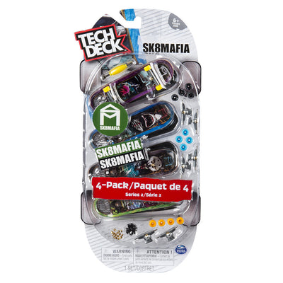 Tech Deck Mini Skateboard-Sk8mafia Series 2-4 Pack