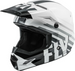Fly Racing Kinetic Thrive BMX Race Helmet-White/Black/Gray - 5