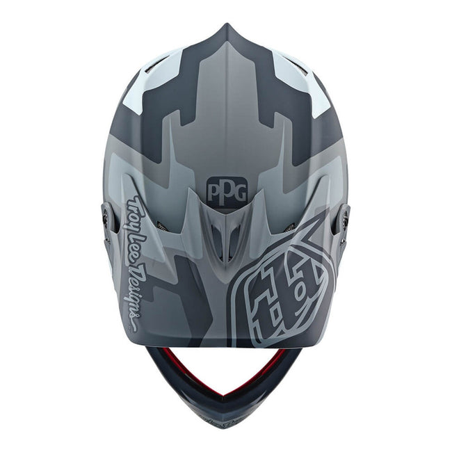 Troy Lee Designs D3 FIberlite Speedcode BMX Race Helmet-Gray - 4