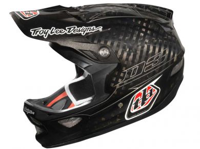 Troy Lee 2013 D3 Carbon Helmet-Pinstripe Black