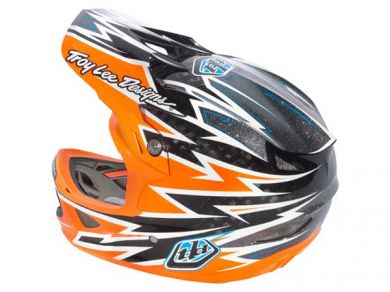 Troy Lee 2013 D3 Carbon Helmet-Zap Orange - 4