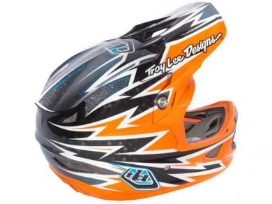 Troy Lee 2013 D3 Carbon Helmet-Zap Orange - 6