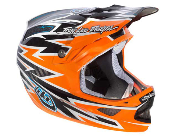 Troy Lee 2013 D3 Carbon Helmet-Zap Orange - 1