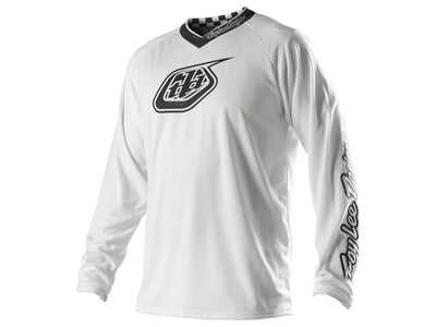 Troy Lee 2014 GP BMX Race Jersey-White-Out White