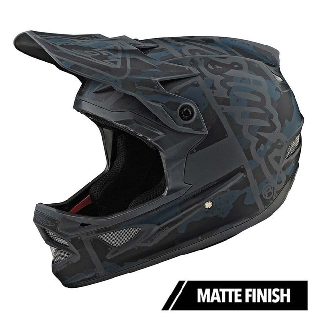 Troy Lee Designs D3 Fiberlite Factory Camo Helmet-Gray - 2