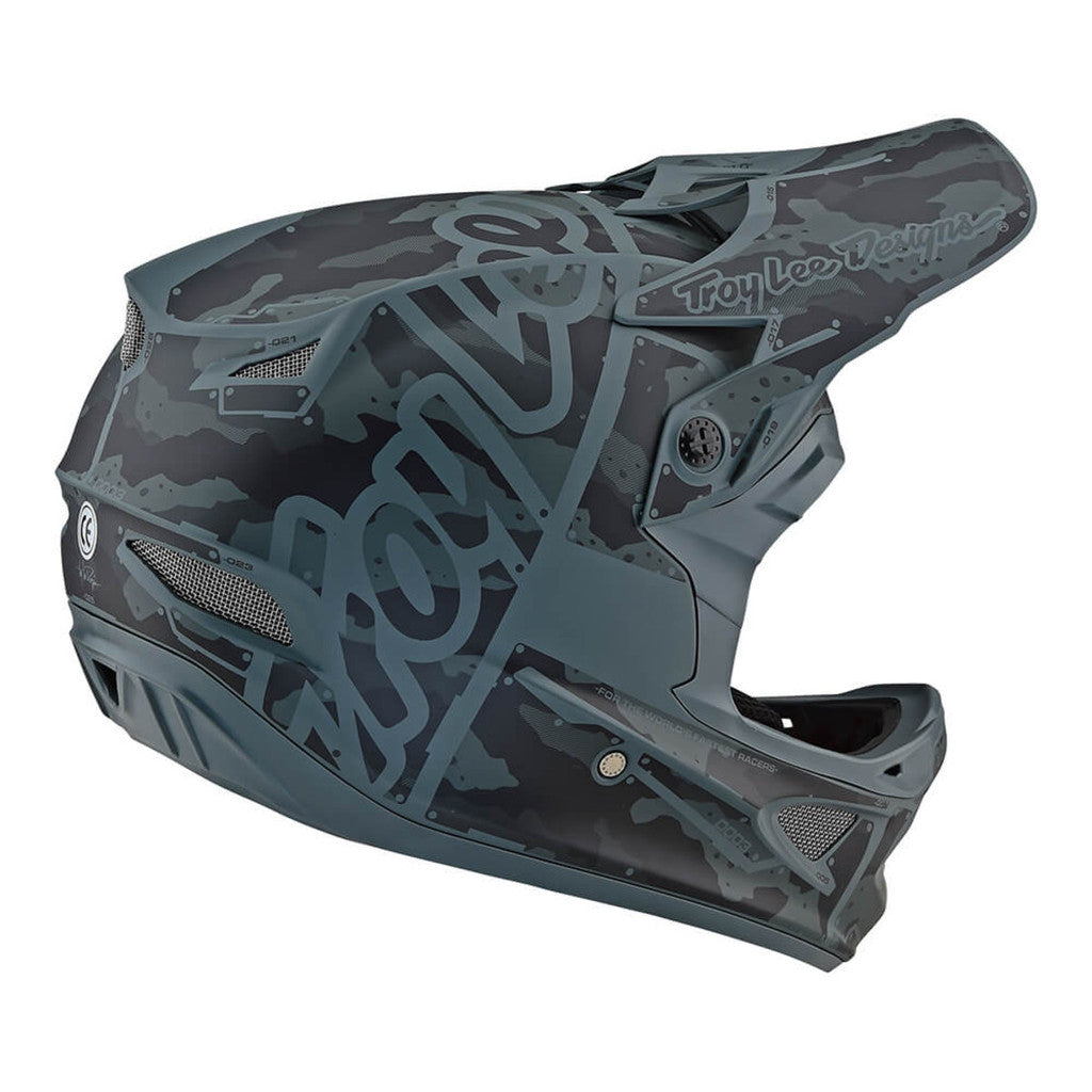 Troy Lee Designs D3 Fiberlite Factory Camo Helmet-Gray – J&R