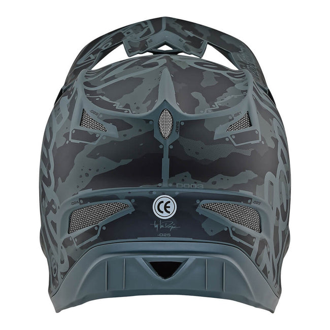 Troy Lee Designs D3 Fiberlite Factory Camo Helmet-Gray - 3