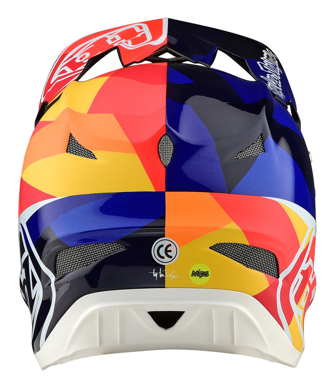 Troy Lee D3 Carbon MIPS Helmet-Jet Orang/Navy - 4