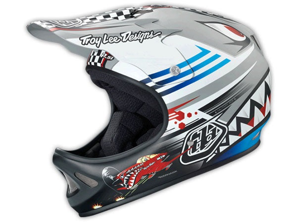 Troy Lee 2014 D2 P-51 Composite Helmet-Matte Gray at J&R Bicycles