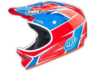 Troy Lee 2014 D2 Turbo Composite Helmet-Red/White/Blue