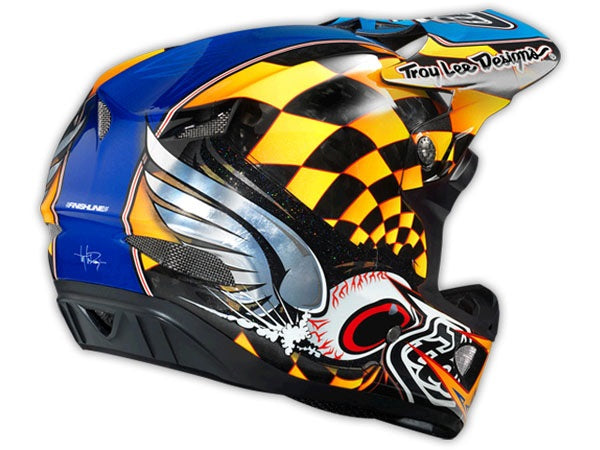 Troy Lee 2014 D3 Finish Line Carbon Helmet-Yellow Troy Lee 2014 D3 Finish Line Carbon Helmet-Yellow