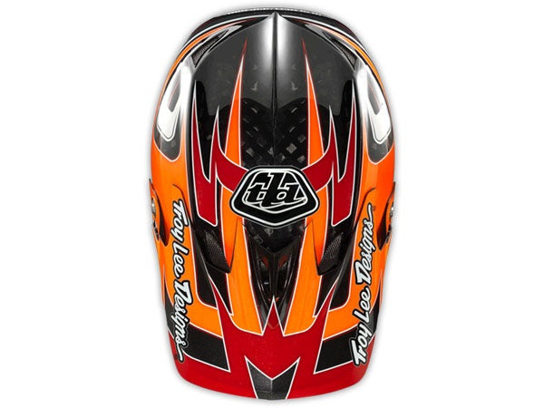 Troy Lee 2014 D3 Speed Carbon Helmet-Orange - 6