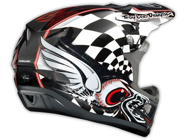 Troy Lee 2014 D3 Finish Line Composite Helmet-Black