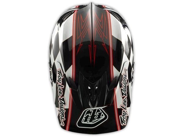 Troy Lee 2014 D3 Finish Line Composite Helmet-Black