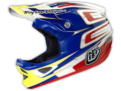 Troy Lee 2014 D3 Speed Composite Helmet-Blue/White