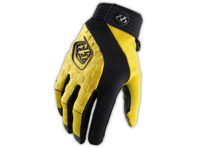 Troy Lee Sprint BMX Race Gloves-Yellow/Black