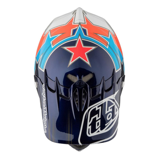 Troy Lee D2 Composite Helmet-Fusion Blue - 9