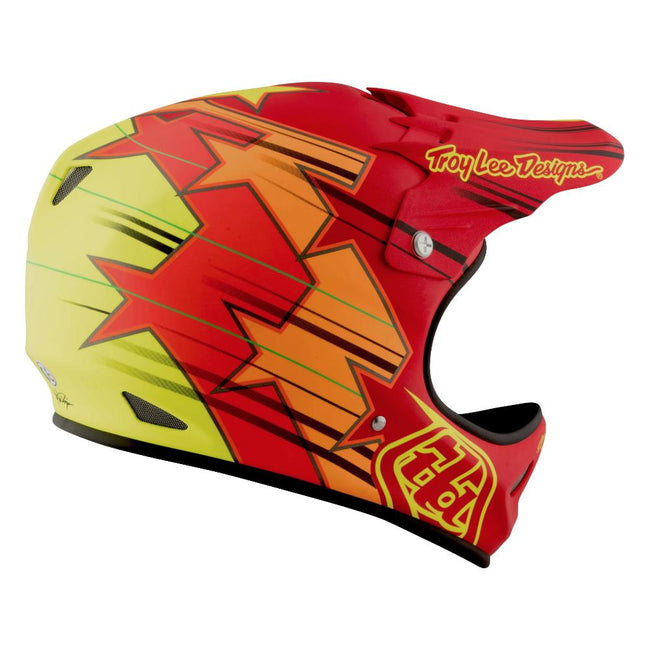 Troy Lee D2 Composite Helmet-Fusion Red - 6