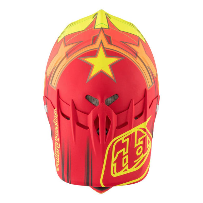 Troy Lee D2 Composite Helmet-Fusion Red - 3