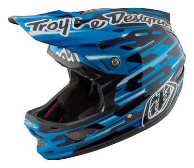 Troy Lee D3 Carbon MIPS Helmet-Code Blue