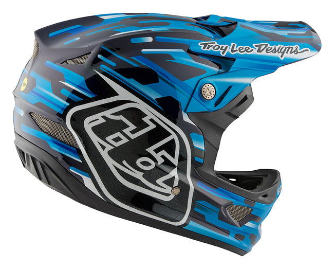Troy Lee D3 Carbon MIPS Helmet-Code Blue - 9