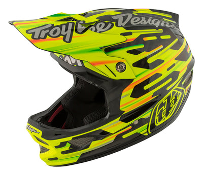Troy Lee D3 Carbon MIPS Helmet-Code Yellow