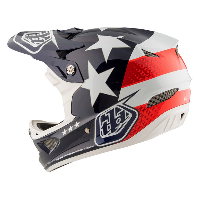 Troy Lee D3 Carbon MIPS Helmet-Freedom Blue - 3