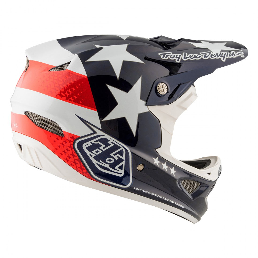 Troy Lee D3 Carbon MIPS Helmet-Freedom Blue