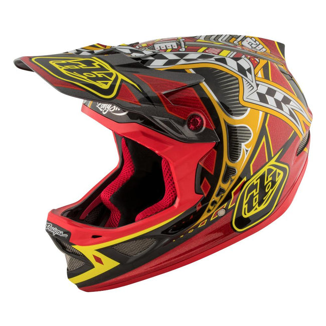 Troy Lee D3 Carbon MIPS Helmet-Longshot Red - 1