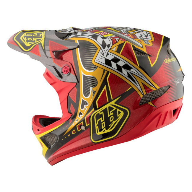 Troy Lee D3 Carbon MIPS Helmet-Longshot Red - 8
