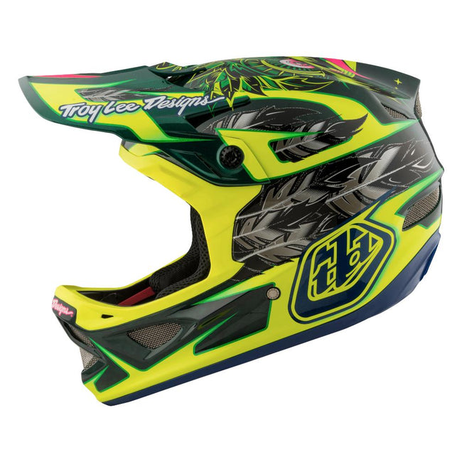 Troy Lee D3 Carbon MIPS Helmet-Nightfall Green - 9