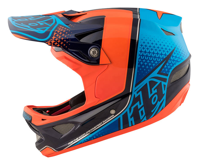 Troy Lee D3 Carbon MIPS Helmet-Starburst Orange - 9