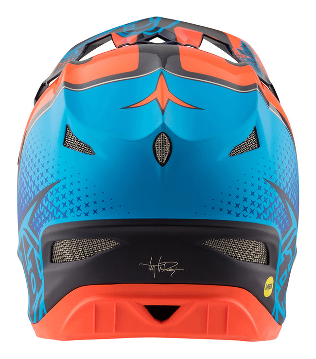 Troy Lee D3 Carbon MIPS Helmet-Starburst Orange - 6
