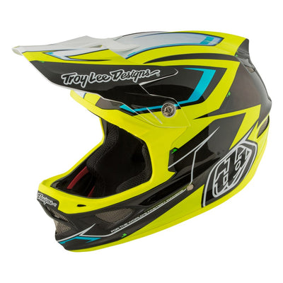 Troy Lee D3 Composite Helmet-Cadence Black/Yellow