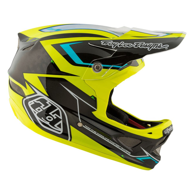 Troy Lee D3 Composite Helmet-Cadence Black/Yellow - 3