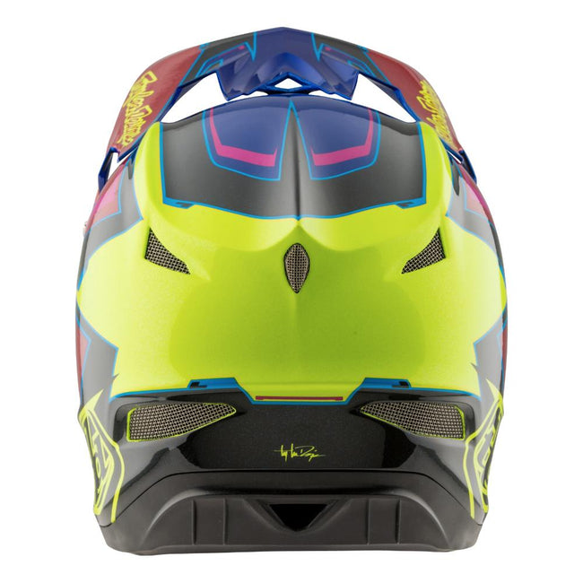 Troy Lee D3 Composite Helmet-Cadence Red/Yellow - 2