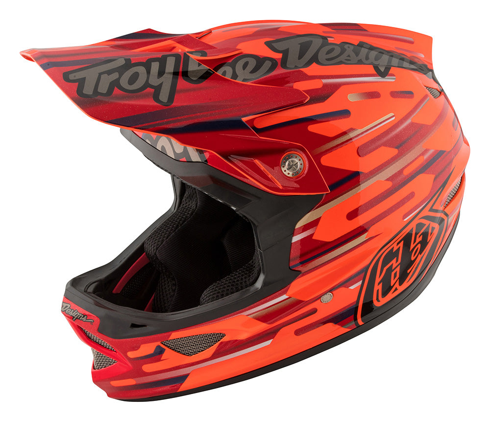 Troy Lee D3 Composite BMX Racing Helmet-Code Orange at J&R