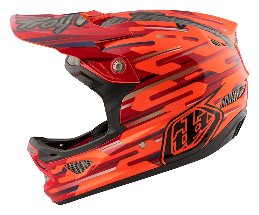 Troy Lee D3 Composite BMX Racing Helmet-Code Orange at J&R