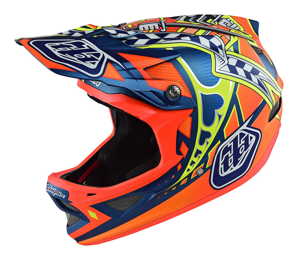 ジェー様 VERTICAL Mesh XXLサイズ　ブルー　レッド　イエロー三点 Troy Lee D3 Composite BMX Racing Helmet-Longshot Orange at J&R
