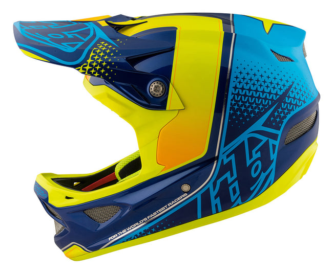 Troy Lee D3 Composite Helmet-Starburst Yellow - 7