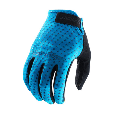 Troy Lee Sprint BMX Race Gloves-Cyan