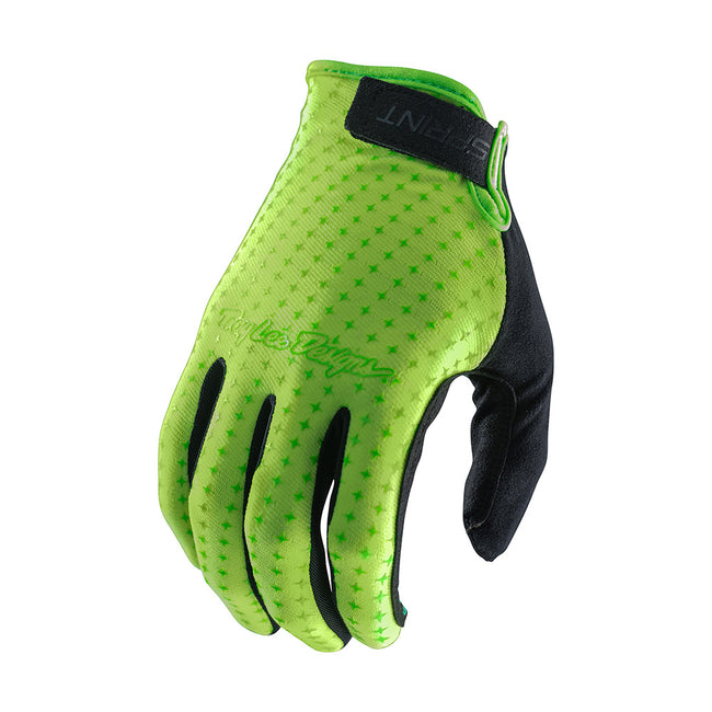 Troy Lee Sprint BMX Race Gloves-Flo Yellow - 1