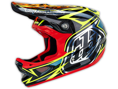 Troy Lee 2015 D3 Carbon Helmet-Speeda Yellow
