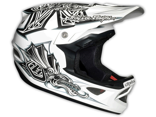 Troy Lee 2013 D3 Composite Helmet-Aztec White - 2