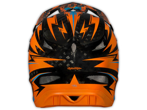 Troy Lee 2013 D3 Carbon Helmet-Thunder Orange - 4