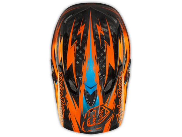 Troy Lee 2013 D3 Carbon Helmet-Thunder Orange - 7