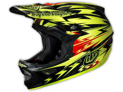 Troy Lee 2013 D3 Carbon Helmet-Thunder Yellow