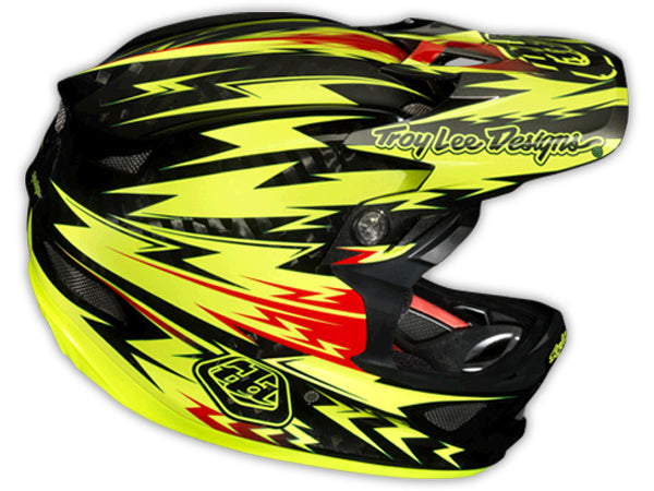 Troy Lee 2013 D3 Carbon Helmet-Thunder Yellow - 8