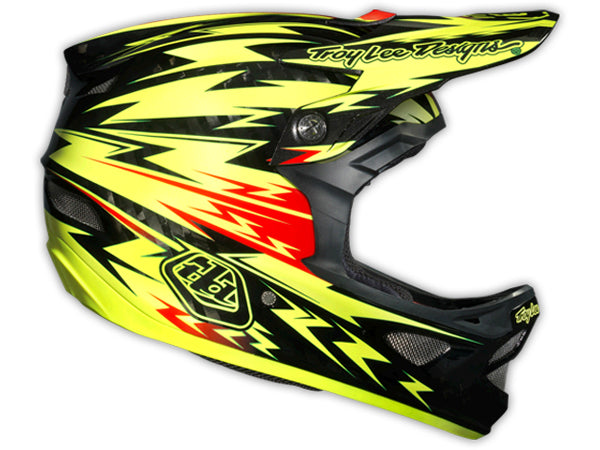 Troy Lee 2013 D3 Carbon Helmet-Thunder Yellow - 5